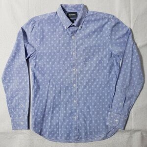 Bonobos Men's Blue Tailored Button Up Shirt size Medium